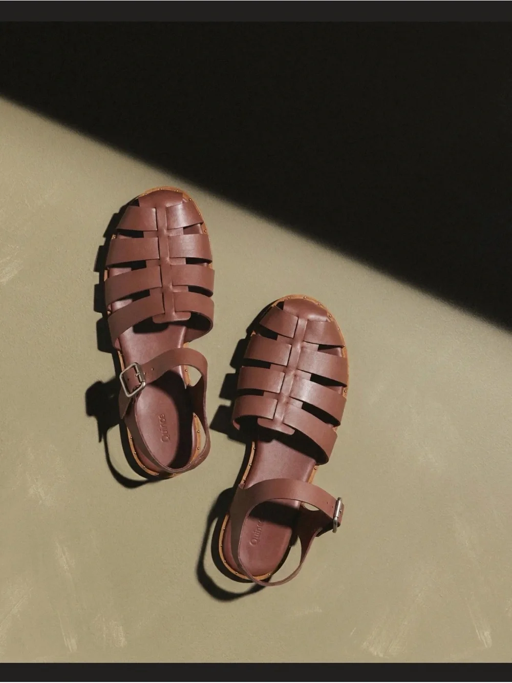 Quince Brown Leather Fisherman Sandals - Picture 2 of 13